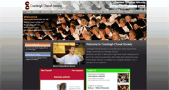 Desktop Screenshot of cranleighchoralsociety.org.uk